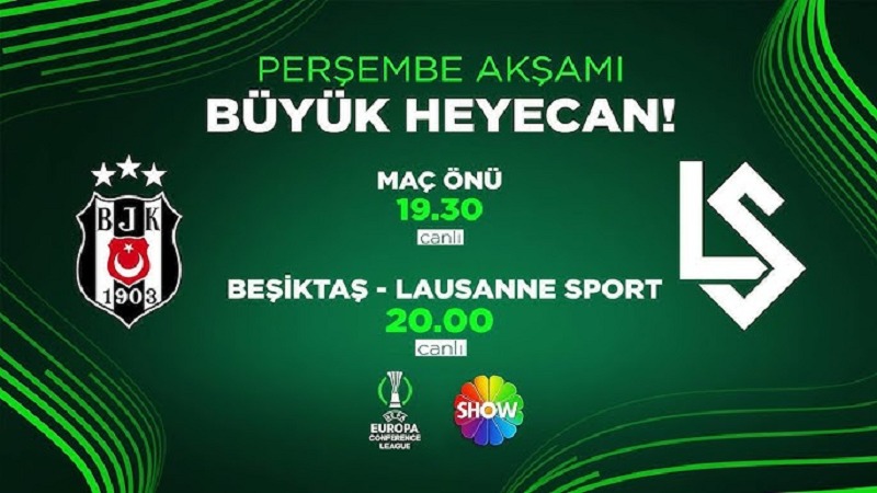 Temsilcimiz Beşiktaş Evinde Lausanne’yi Ağırlıyor