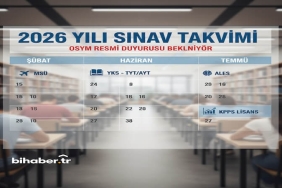 2026 Yılı Sınav Takvimi