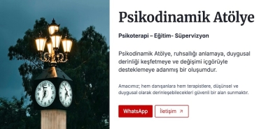 Psikodinamik Atölye’den Ruh Sağlığı Profesyonellerine Yönelik Psikodinamik Terapi Eğitimi