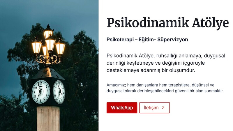 Psikodinamik Atölye’den Ruh Sağlığı Profesyonellerine Yönelik Psikodinamik Terapi Eğitimi